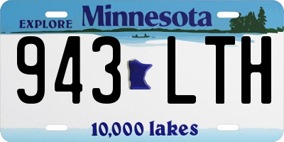 MN license plate 943LTH