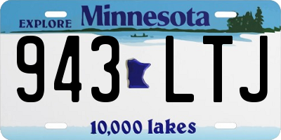 MN license plate 943LTJ