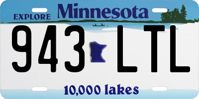 MN license plate 943LTL