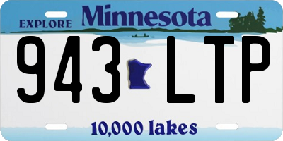 MN license plate 943LTP