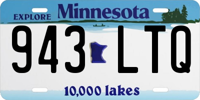 MN license plate 943LTQ