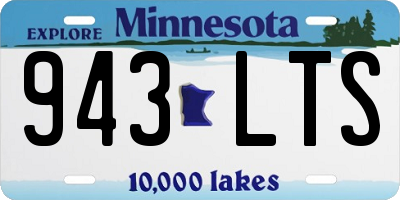MN license plate 943LTS