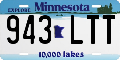 MN license plate 943LTT