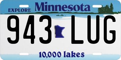 MN license plate 943LUG