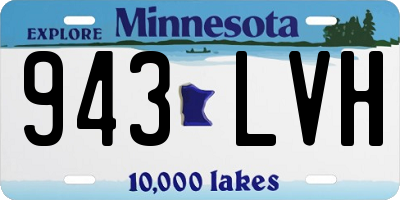 MN license plate 943LVH