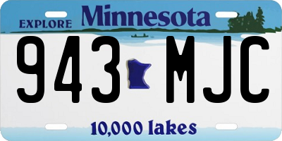 MN license plate 943MJC