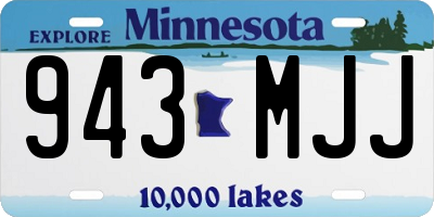 MN license plate 943MJJ