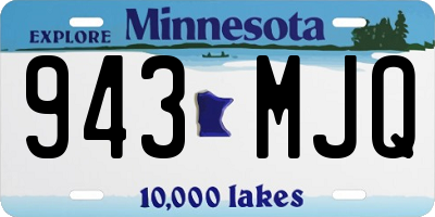 MN license plate 943MJQ