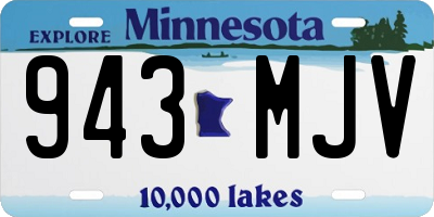 MN license plate 943MJV