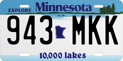 MN license plate 943MKK