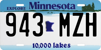 MN license plate 943MZH