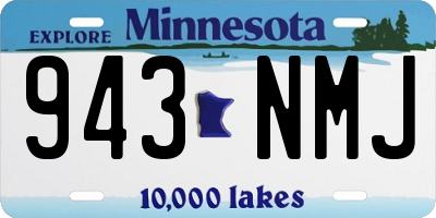 MN license plate 943NMJ