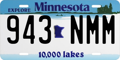 MN license plate 943NMM