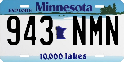 MN license plate 943NMN