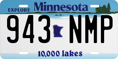 MN license plate 943NMP