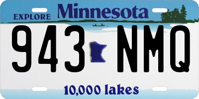 MN license plate 943NMQ