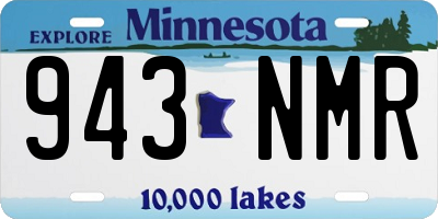 MN license plate 943NMR