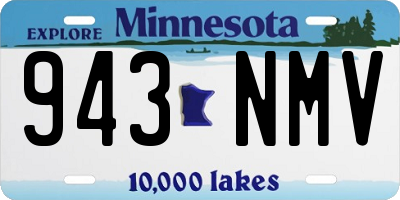 MN license plate 943NMV