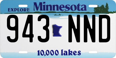 MN license plate 943NND