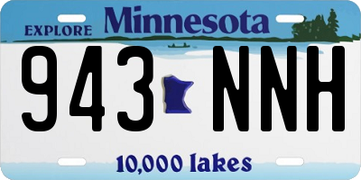 MN license plate 943NNH