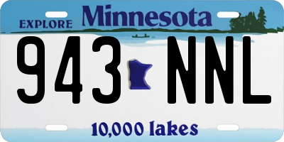 MN license plate 943NNL