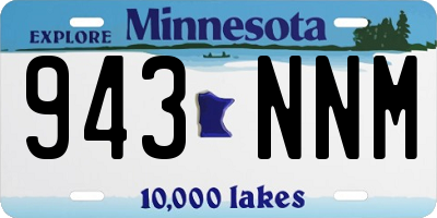 MN license plate 943NNM