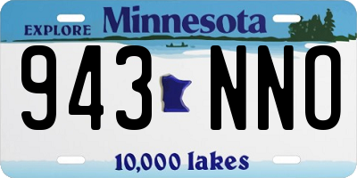 MN license plate 943NNO