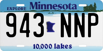 MN license plate 943NNP