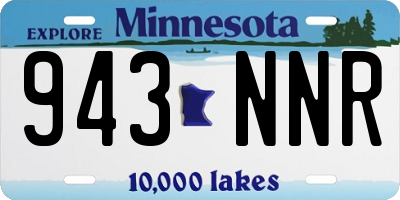MN license plate 943NNR