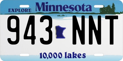 MN license plate 943NNT