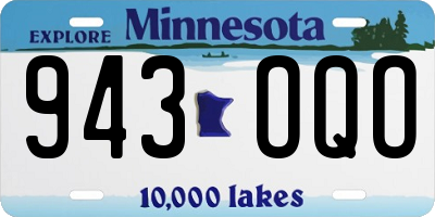 MN license plate 943OQO