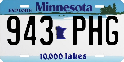 MN license plate 943PHG