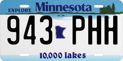 MN license plate 943PHH