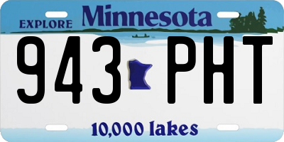 MN license plate 943PHT