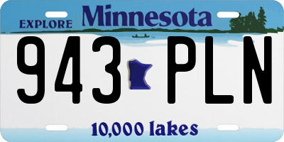 MN license plate 943PLN