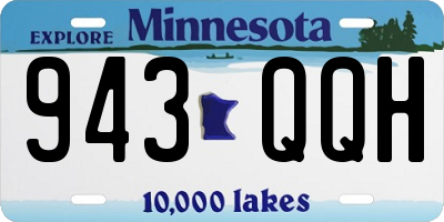 MN license plate 943QQH