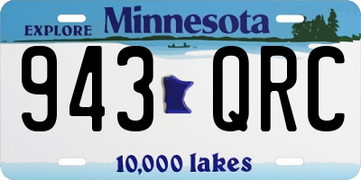 MN license plate 943QRC