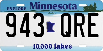 MN license plate 943QRE