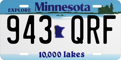 MN license plate 943QRF