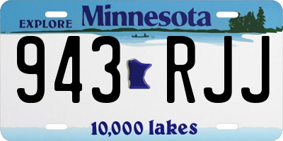 MN license plate 943RJJ