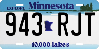 MN license plate 943RJT