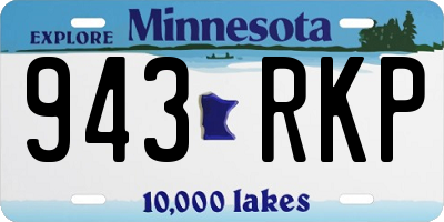 MN license plate 943RKP