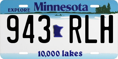MN license plate 943RLH