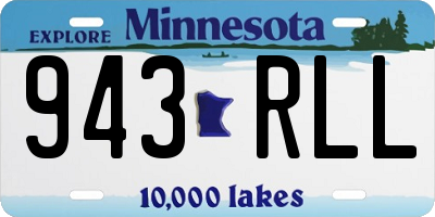 MN license plate 943RLL