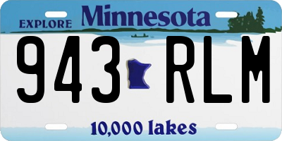 MN license plate 943RLM