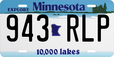 MN license plate 943RLP