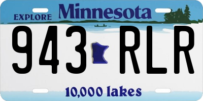 MN license plate 943RLR