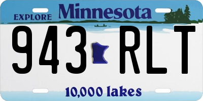 MN license plate 943RLT