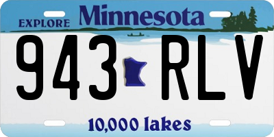 MN license plate 943RLV