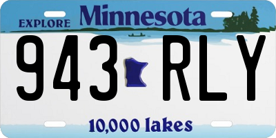 MN license plate 943RLY